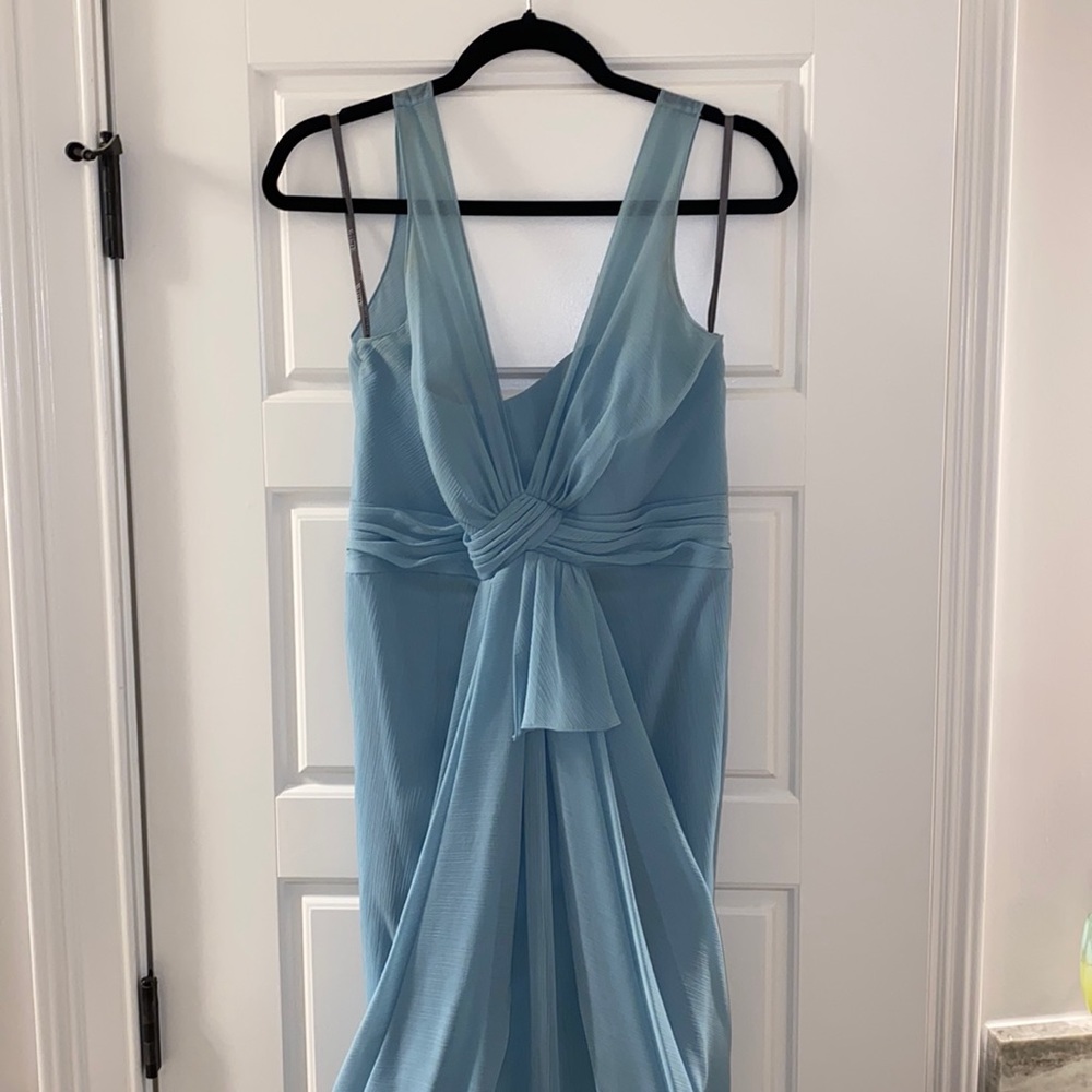 Vera Wang Maids Collection Chiffon Gown Women's Size 6 Blue